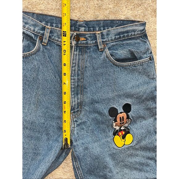 VTG Mickey Mouse Minnie Mouse Denim Jean Shorts Size Large Embroidered - Picture 8 of 10